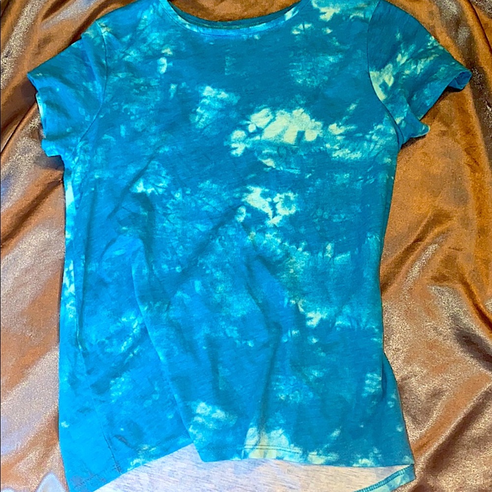 Tie dye girls 10/12 tee blue